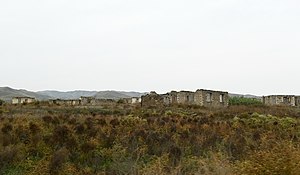 Ruins of the city after the First Nagorno-Karabakh War