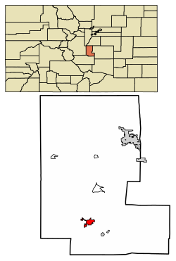 Location of the City of Cripple Creek in Teller County, Colorado.