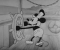 Image 38Excerpt of Steamboat Willie (1928), the first Mickey Mouse sound cartoon. (from The Walt Disney Company)