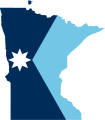 Flag map of Minnesota (2024)