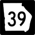 State Route 39 marker