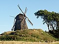 Havnø Mølle. A windmill part of the mill collection of 'Møllehistorisk samling'.