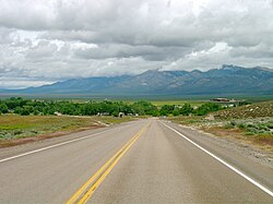 Lund from northbound Nevada State Route 318