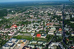 Aerial view of Mińsk Mazowiecki