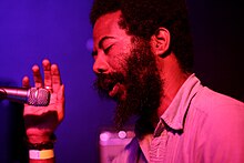 Robert Aiki Aubrey Lowe performing with Om at Budapest in 2012