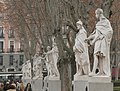 Monarch´s statues in the Plaza de Oriente.