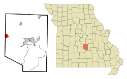 Location of Richland, Missouri