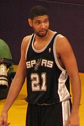 Tim Duncan at a game