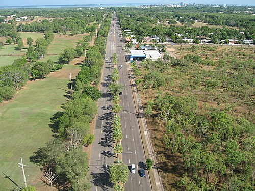 Aerial view of Darwin's Bagot Road