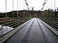 The Union Chain Bridge crossing the River Tweed on NCN 1