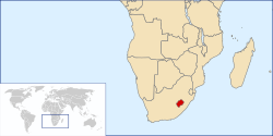 Location of Basutoland