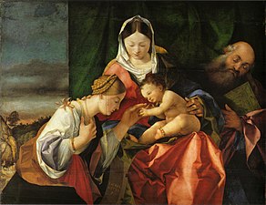 Lorenzo Lotto, Mystic Marriage of Saint Catherine, 1506–08