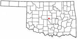 Location of Cater Park, Oklahoma
