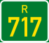Regional route R717 shield