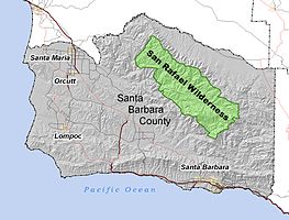 San Rafael Wilderness Location Map