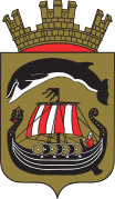 Coat of arms of the old Sandefjord Municipality (1914-2017)