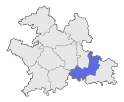 Location of South Solapur Taluka in Solapur District