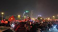 Jungle of flags used by Vietnamese citizens during the celebration of Vietnam's victory in the 2018 AFF Championship