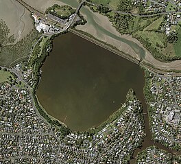 Aerial view of Ōrākei Basin