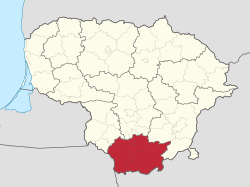 Location of Alytus county