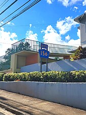 PR-156 west in Barranquitas barrio-pueblo