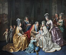The royal family around the dauphin Anonymous