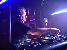 Stephen Jones (left) and Ricky Simmonds (right), aka, The Space Brothers, performing at Evolve, Sheffield, June 2022