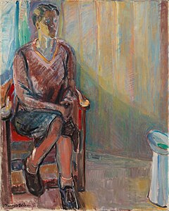 Interior with Sitting Woman