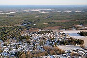 Aerial view of the Palonpää area, the southeastern part of Vanhakylä's core