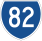 State Route 82 marker