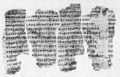 Fragment of the Derveni papyrus