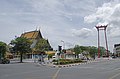 Wat Suthat (left) with Giant Swing (right)