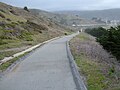 A trail behind and around Pacifica State Beach