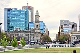 2014. Looking north from Victoria Sq
