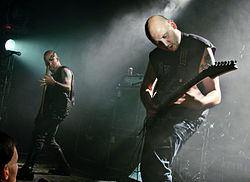 Angelcorpse performing in Paris, France, on 28 April 2008
