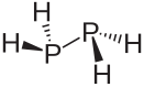 Stereo structural formula of diphosphane with explicit hydrogens