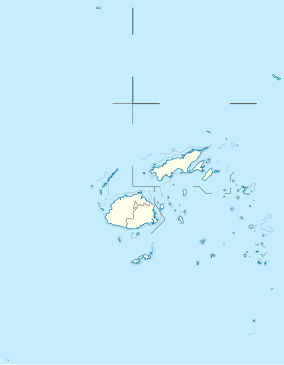 Map showing the location of Yadua Taba Iguana Sanctuary Kequ Taba Iguana Sanctuary(Fijian) केकू तबा इगुआना अभयारण्य (Fiji Hindi)