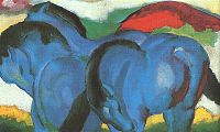 Die kleinen blauen Pferde, The Little Blue Horses (1911), Staatsgalerie Stuttgart