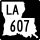 Louisiana Highway 607 marker