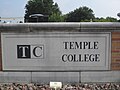 Temple College sign