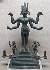 16th century Vishnu bronze metal sculpture from Dibrugarh, Assam