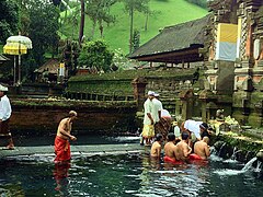 Tirta Empul sacred bathing place.