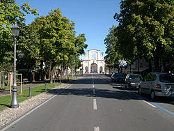 The Porta Nuova gate to the historical centre.