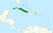 Range map of West Indian Whistling-duck (Dendrocygna arborea)