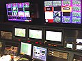 One of ESPN's digital master control rooms, MCR-D1, in Bristol, Connecticut