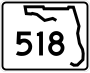 State Road 518 marker