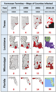 Maps of Counties Infected