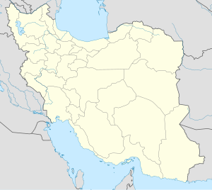 Map of the locations of Iranian Basketball Super League 2011–12 teams