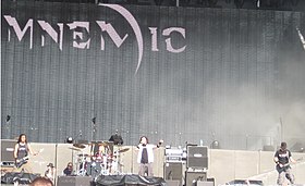 Mnemic performing in 2008