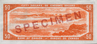 $50 banknote, "Devil's Head" printing